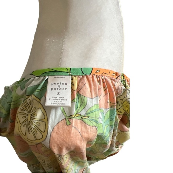 Peyton & Parker Summer Raglan Tropical Fruit Short Sleeve Dress - Picture 5 of 6